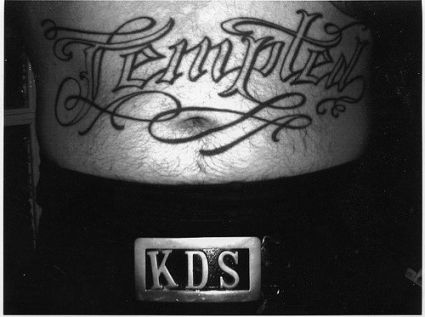 Text Stomach Tattoo